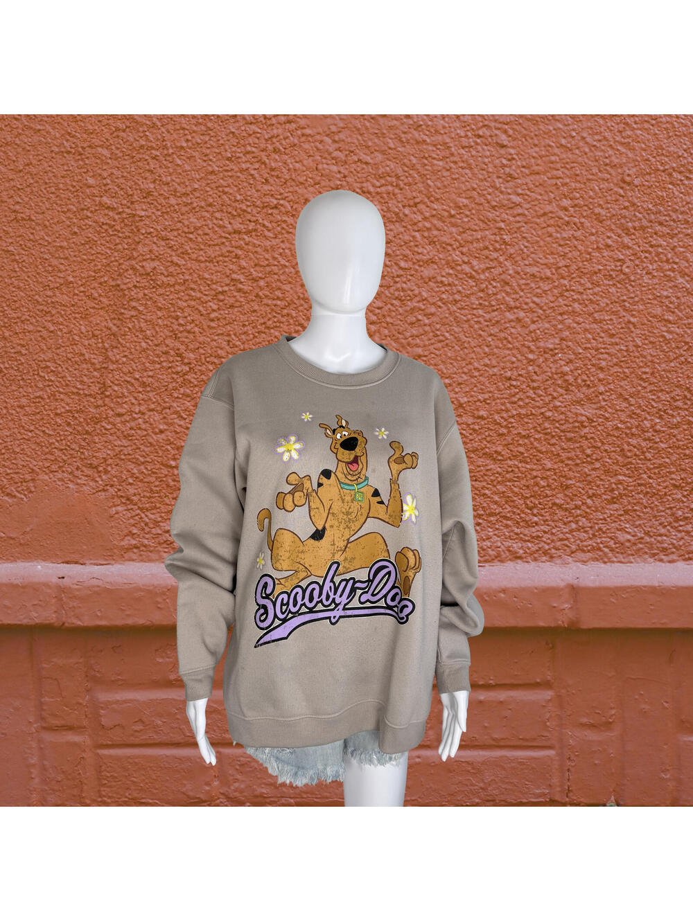 Scooby Doo Sweatshirt Vintage Cartoon Graphic Crewneck Y2K Scooby‎ Sweater Large
